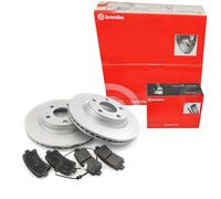 BREMBO Set Dischi Freno Ventilato Posteriore + Pastiglie per Mercedes SLK R170