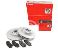 BREMBO Set Dischi Freno Ventilato Posteriore + Pastiglie per VW Golf V Seat Leon