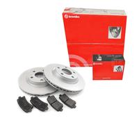 BREMBO Set Freni Dischi Anteriori Ventilati + Pastiglie Del per Volvo