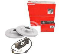 BREMBO Set Freni Dischi Freno Pieno Frontale + Pastiglie Freno per Fiat 500