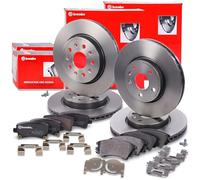 BREMBO Set freni incl dischi freno anteriori Ø 321mm ventilati internamente+posteriori Ø 315mm e pastiglie freno anteriori+posteriori Compatibile con CHEVROLET MALIBU, OPEL INSIGNIA A, SAAB 9-5