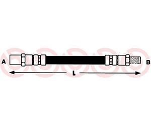 Brembo T 85 057 - Tubo Freno - Anteriore e Posteriore