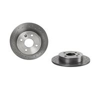 Brembo Xtra 08.7626.1X - Disco Freno Forato Posteriore, Set di 2