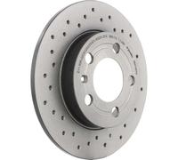 Brembo Xtra 08.9148.1X - Disco Freno Forato Posteriore, Set di 2