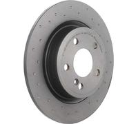Brembo Xtra 08.B348.4X - Disco Freno Forato Posteriore, Set di 2