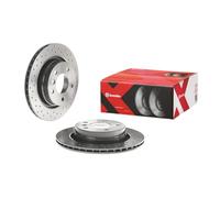 Brembo Xtra 09.7702.1X - Disco Freno Forato Posteriore, Set di 2
