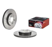 Brembo Xtra 09.A455.1X - Disco Freno Forato Anteriore, Set di 2