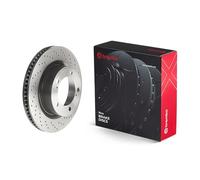 Brembo Xtra 09.A966.1X - Disco Freno Forato Anteriore, Set di 1