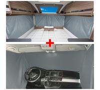 BREMER SITZBEZÜGE Blackout - Set di tende oscuranti per VW T4 Transporter Caravelle Multivan dal 1990 al 2003, protezione solare, accessori da campeggio