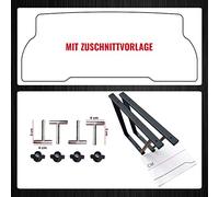 BREMER SITZBEZÜGE Consolle Multiflexboard verniciata a polvere compatibile con VW Multivan T5 T6 T6.1 / T5 Accessori/ T6 Estensione letto/Altezza 51 cm 2 pezzi in nero
