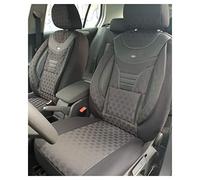 BREMER SITZBEZÜGE Coprisedili compatibili con Fiat Panda tipo 169 conducente e passeggero dal 2003 al 2012 910 nero