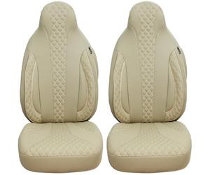 BREMER SITZBEZÜGE Coprisedili compatibili con Land Rover Range Rover Sport 1 conducente e passeggero dal 2005 al 2013 PL405 Beige