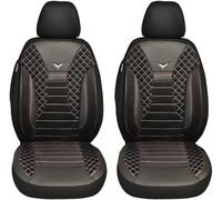 BREMER SITZBEZÜGE Coprisedili compatibili con Subaru XV 1 conducente e passeggero, dal 2012 al 2016 PS808, cuciture nere/bianche