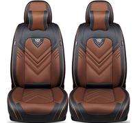 BREMER SITZBEZÜGE Coprisedili compatibili per VW T6 T6.1 Transporter anno di costruzione 2015-21, colore nero/marrone SL2