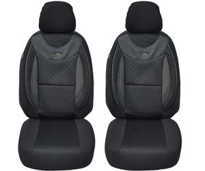 BREMER SITZBEZÜGE Coprisedili per auto compatibili con Audi A3 8Y conducente e passeggero, dal 2020 G102, colore nero