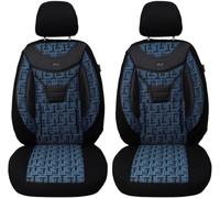BREMER SITZBEZÜGE Coprisedili per auto compatibili con Jeep Cherokee KJ 2001 - 2008 conducente e passeggero, coprisedili FB:904 (blu/nero)