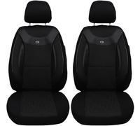 BREMER SITZBEZÜGE Coprisedili per sedili auto compatibili con VW T6 Multivan 2015 conducente e passeggero Coprisedili FB:03 (nero/nero)