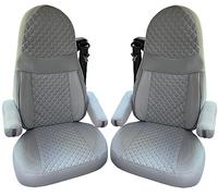 BREMER SITZBEZÜGE GT409 - Coprisedili per sedili Aguti GIS Liner e Milan, set di 2 rivestimenti per braccioli, colore: Grigio