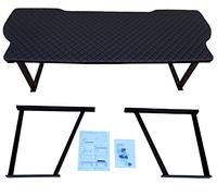 BREMER SITZBEZÜGE Multiflexboard compatibile con VW T5 T6 T6.1 Multivan letto letto letto camper altezza 51 cm, con console in similpelle nera con motivo trapuntato D01GES