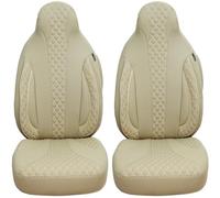 BREMER SITZBEZÜGE Set di 2 coprisedili per auto, compatibili con Ford EcoSport 2, guidatore e passeggero dal 2012, set di coprisedili per auto, colore: beige