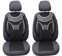 BREMER SITZBEZÜGE Set di 2 coprisedili per auto compatibili con Mitsubishi Space Star, conducente e passeggero dal 2012 al 2022, colore grigio