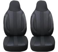 BREMER SITZBEZÜGE Set di 2 coprisedili per auto, compatibili con VW T-Cross conducente e passeggero a partire dal 2019, colore nero