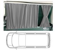 BREMER SITZBEZÜGE Tendine per tende parasole compatibili con VW T4 Transporter Caravelle, passo corto con portellone posteriore o ante a battente, colore grigio, accessori da campeggio per camper 710