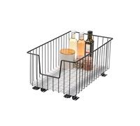 bremermann Cestello estraibile per armadio larghezza 30 cm con ripiano, con guide telescopiche, ideale per cucina, bagno e camera da letto, in metallo (Nero)