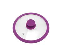bremermann - Coperchio in Vetro con Bordo in Silicone per pentole e padelle da 20 cm (Color Rosa)