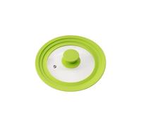 bremermann® Coperchio Universale con Bordo in Silicone, 16/18/20 cm, Piccolo (Verde)