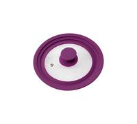 bremermann® Coperchio Universale con Bordo in Silicone, 16/18/20 cm, Piccolo (Viola)