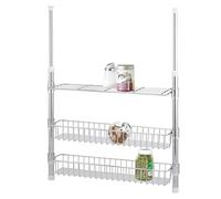 bremermann - Scaffale telescopico da cucina con cestini, ripiani e porta spezie