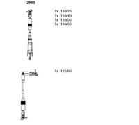BREMI Kit Cavi Accensione per VW Golf III Cabriolet 1.8 2.0 Seat Toledo I Ibiza