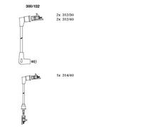 BREMI Set Accensione Cavo Accensione Adatto A per Austin Mini Allegro Berlina