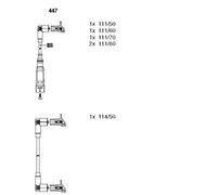 BREMI Set Di Cavi Di Accensione Per Audi Coupe 2.3 100 Avant VW Passat Variant