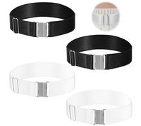 Bremorou 4 reggicalze regolabili da donna, ad alta elasticità, per cosce, per cosplay, feste e uso quotidiano
