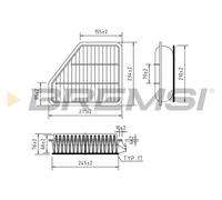 BREMSI Aria per Toyota Avensis Familiare_T27_2.0 D-4D 2.2 Auris _E18_ 1.4