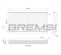 BREMSI Filtro Abitacolo per Opel Corsa C F08 F68 Tigra Twintop W5L X01