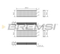 BREMSI Filtro Abitacolo Per Peugeot Expert Kasten Rifter M_ V_ Citroën Berlingo