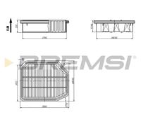 BREMSI Filtro Aria Compatibile Per Honda HR-V RU 1.6i-DTEC