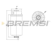 BREMSI Filtro Carburante Per Ford Transit Kasten FA_ _ FM_ FN_ FD_ FB_