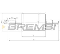 BREMSI Filtro Carburante Per VW Polo 9N 6N2 Lupo 6X1 6E1 5Z1 5Z3 Opel Meriva