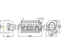 BREMSI Filtro Dell'Aria Per Mercedes-Benz Classe C W204 S204 C253 250 4MATIC 300