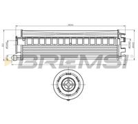 BREMSI Filtro Olio per Mercedes-Benz Glc X253 300 De 4matic 220 D Classe E
