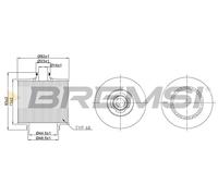 BREMSI Filtro Olio Per Volvo XC40 536 T5 Plug-In Hybrid T4 Plug-In-Hybrid