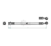 Bremsschlauch Bremsleitung Dietro Sinistra Per Hyundai Elantra Stufenheck