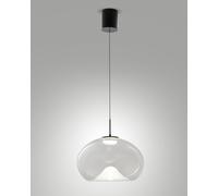 BRENA LAMPADARIO A SOSPENSIONE SALISCENDI TRASPARENTE A LED CCT 2700K - 3000K - 4000K- 14W - 1510 lm DIMMERABILE A STEP