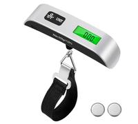 Brencco Pesa Valigia da Viaggio, Bilancia per Valigie 110lb/50kg, Bilancia Pesa Valigie da Viaggio Elettronica Digitale Funzione Tara LCD Display per Viaggi All'aperto Casa
