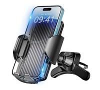 Brencco Porta Cellulare Auto Bocchette Aria Gancio Metallico & Doppio Piede Supporto Telefono Auto Regolabile a 360 Gradi Portacellulare Auto Universale Smartphone 4.0"-7.0"