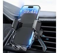 Brencco Porta Cellulare Auto Bocchette Aria Regolabile a 360 Gradi Supporto Telefono Auto Gancio Metallico & Doppio Piede Portacellulare Auto Universale Smartphone 4.0"-7.0"